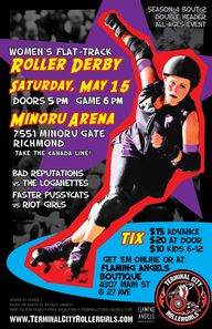 Germaine Koh - Terminal City Rollergirls bout 4.2 poster